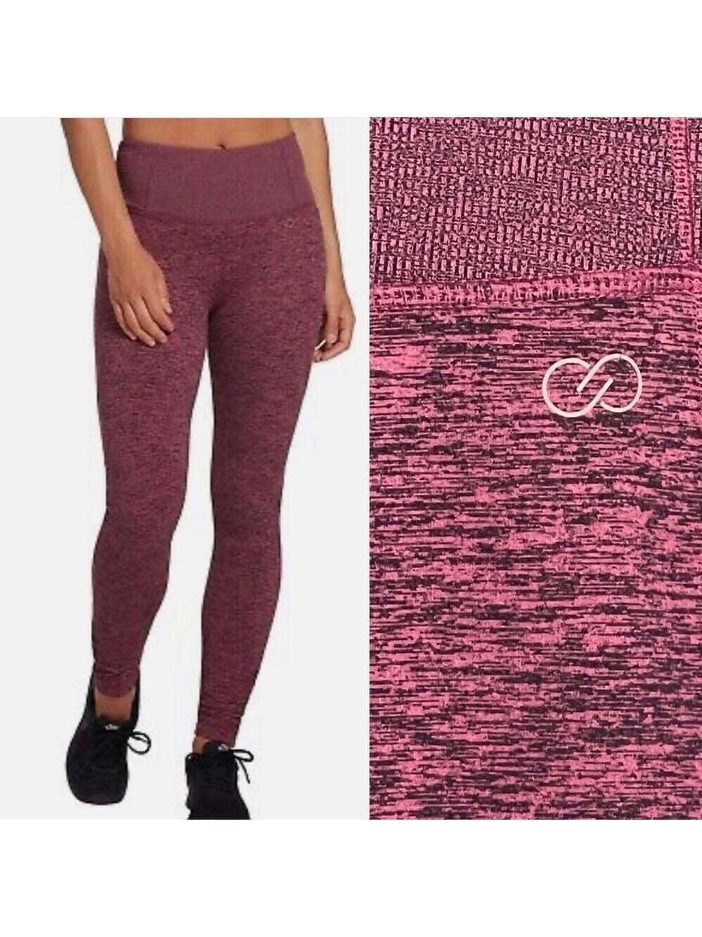 Calia By Carrie Underwood Cozy Leggings Venetian Berry Heather Yoga Pant…